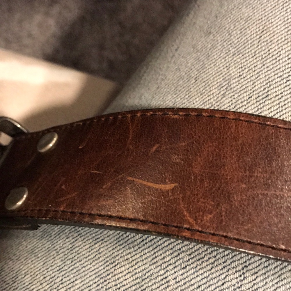 Brown leather belt size small - Picture 4 of 4